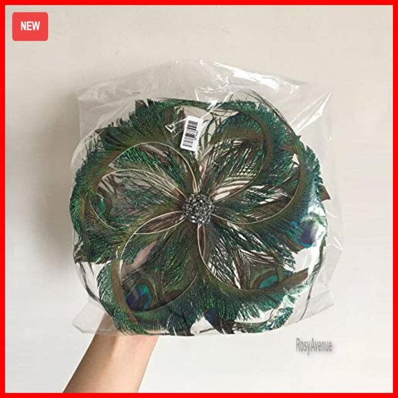 Feather Fascinator Hat with Clip, 10.24\